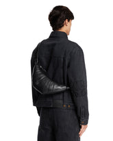 Black Small Croissant Leather Bag | PDP | Antonia