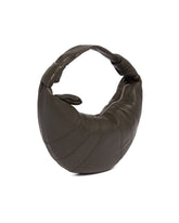 Brown Croissant Midi Bag | PDP | Antonia