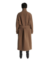Brown Wool Coat with Belt | PDP | Antonia