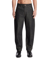 Blue Twisted Workwear Trousers | PDP | Antonia