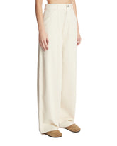 White Denim Trousers | PDP | Antonia