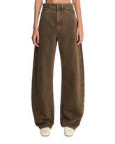 Green Curved Jeans | PDP | Antonia