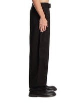 Black Twisted Trousers with Belt | PDP | Antonia