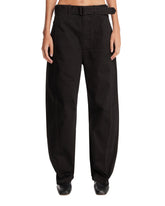 Black Curved Jeans with Belt | PDP | Antonia