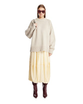 Yellow Silk Midi Skirt | PDP | Antonia