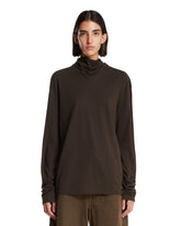 Brown Cotton Foulard Top | PDP | Antonia