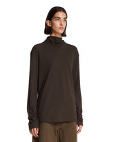 Brown Cotton Foulard Top | PDP | Antonia