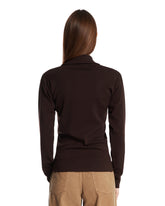 Dark Brown Wool Cardigan | PDP | Antonia