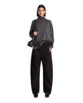 Gray High-Neck Relaxed T-Shirt | PDP | Antonia