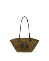 Green Small Basket Anagram Bag - Women's bags | PLP | Antonia