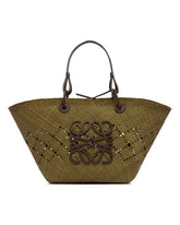 Green Medium Basket Anagram Bag | PDP | Antonia