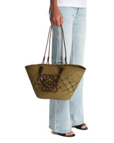 Green Medium Basket Anagram Bag | PDP | Antonia