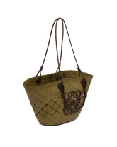 Green Medium Basket Anagram Bag | PDP | Antonia