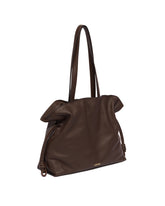 Brown Large Flamenco Clutch | PDP | Antonia