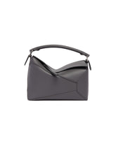 Gray Small Puzzle Edge Bag | PDP | Antonia