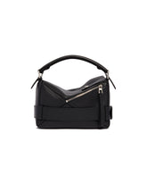 Black Small Puzzle Biker Bag | PDP | Antonia