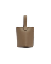 Beige Mini Pebble Bucket Bag | PDP | Antonia