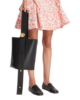 Black Medium Pebble Bucket Bag | PDP | Antonia