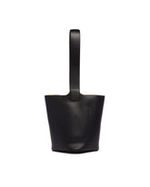 Black Medium Pebble Bucket Bag | PDP | Antonia