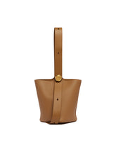 Beige Medium Pebble Bucket Bag | LOEWE | All | Antonia