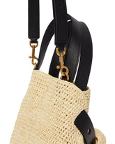 Beige Mini Punch Hole Shopper Bag | PDP | Antonia
