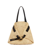 Beige Medium Punch Hole Shopper Bag | PDP | Antonia