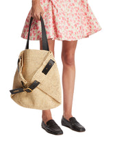 Beige Medium Punch Hole Shopper Bag | PDP | Antonia