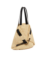 Beige Medium Punch Hole Shopper Bag | PDP | Antonia