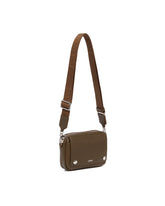 Brown Small Pebble Messenger Bag | PDP | Antonia
