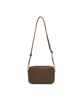 Brown Small Pebble Messenger Bag | PDP | Antonia