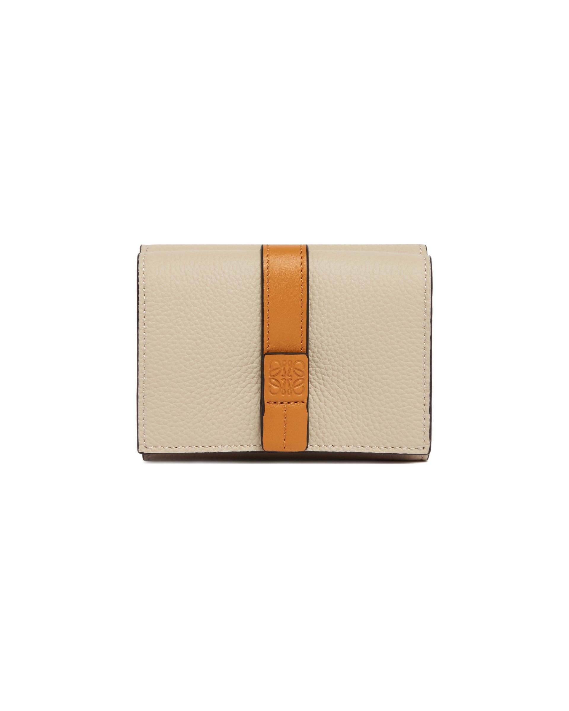 Gray Leather Trifold Wallet | LOEWE - Antonia