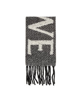 Multicolor Alpaca And Wool Logo Scarf | PDP | Antonia