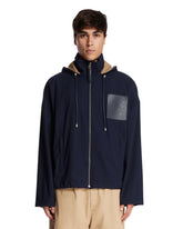 Blue Cotton Hoodie Jacket | PDP | Antonia