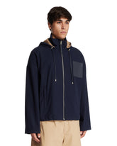 Blue Cotton Hoodie Jacket | PDP | Antonia