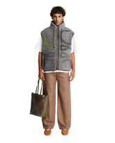 Gray Wool Blend Vest | PDP | Antonia