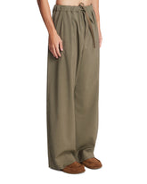 Pantaloni Con Coulisse In Lana Verdi | PDP | Antonia