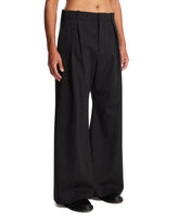 Brown Wool Barrel Trousers | PDP | Antonia