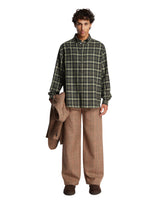 Green Wool-Blend Shirt | PDP | Antonia