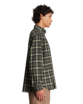 Camicia In Misto Lana Verde | PDP | Antonia