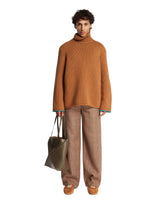 Brown Wool Turtleneck Sweater | PDP | Antonia