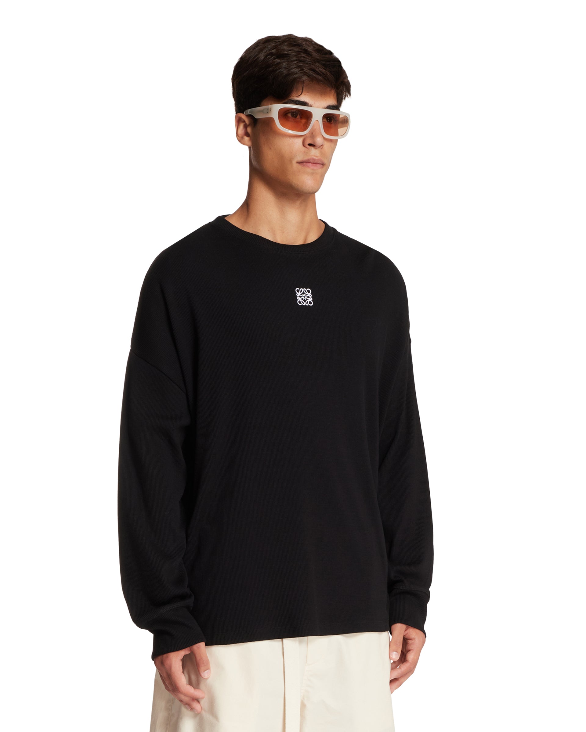 Black Anagram Long-Sleeve T-Shirt | LOEWE - Antonia