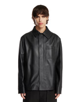 Overshirt In Pelle Nera | PDP | Antonia