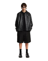 Overshirt In Pelle Nera | PDP | Antonia