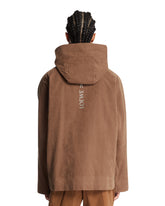LOEWE x On Giacca Con Cappuccio Marrone | PDP | Antonia