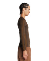 LOEWE x On Brown Stretch T-Shirt | PDP | Antonia