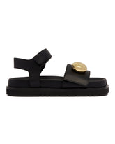 Black Pebble Fussbett Sandals | PDP | Antonia