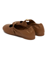 Brown Pebble Soft Ballet Flats | PDP | Antonia