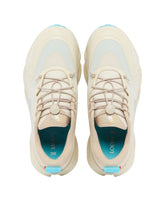 LOEWE x On Beige and Light Blue Cloudsolo Sneakers | PDP | Antonia