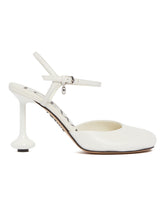 White Toy Strap Pumps | PDP | Antonia