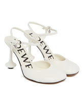 White Toy Strap Pumps | PDP | Antonia
